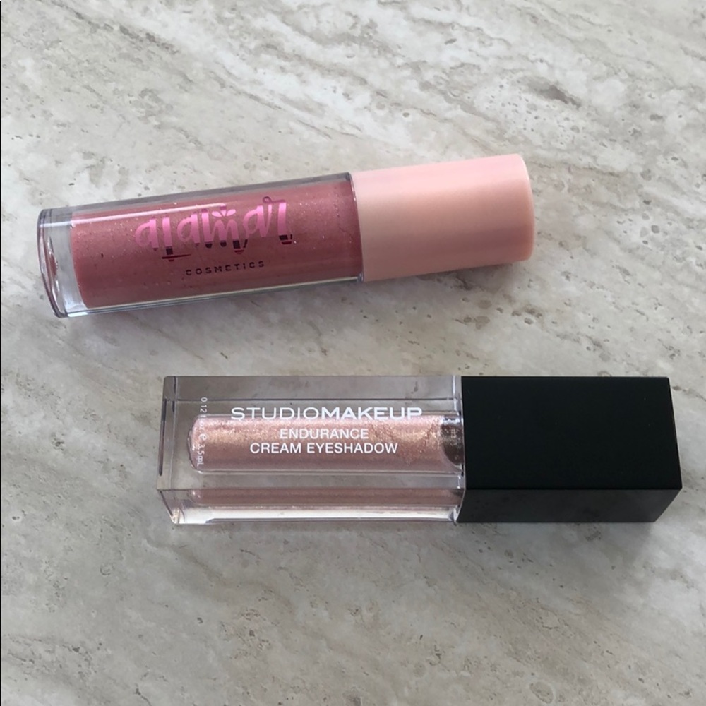 Alamar lip gloss & studiomakeup creme eyeshadow